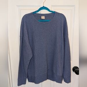 Freely Blue Ribbed Joggers Set